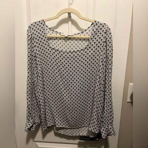Loft long sleeve square neck blouse